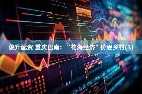 俊升配资 重庆巴南：“花海经济”扮靓乡村(3)